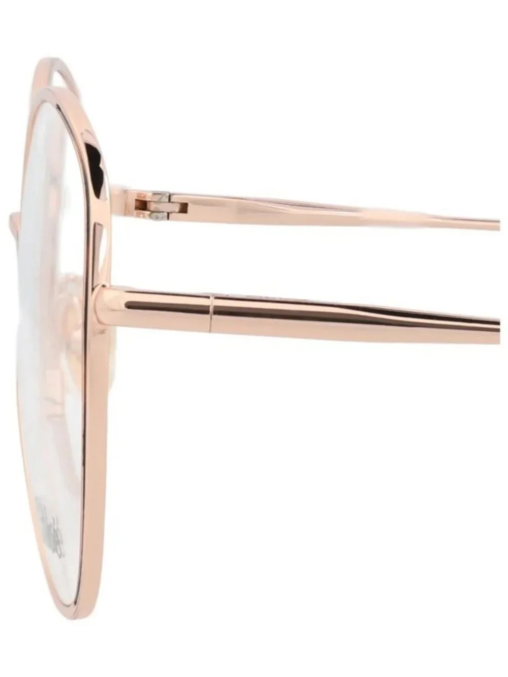 New Chloé Womens Round/Oval Gold Gold Transparent Fashion Designer Eyeglasses - Picture 4 of 5
